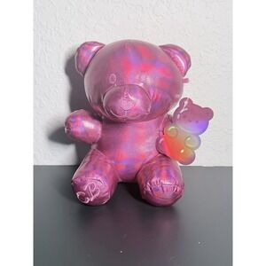 Yoonique Candy Bears Metallic Pink Plush 8" Stuffed Animal Gummy Bear Toy NWT
